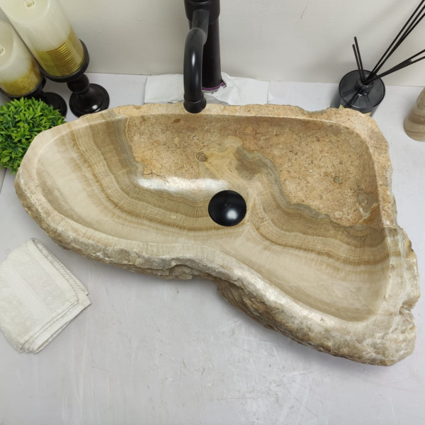 Накладная раковина из оникса Erozy BL EO-00529 (63*37*15см) фото