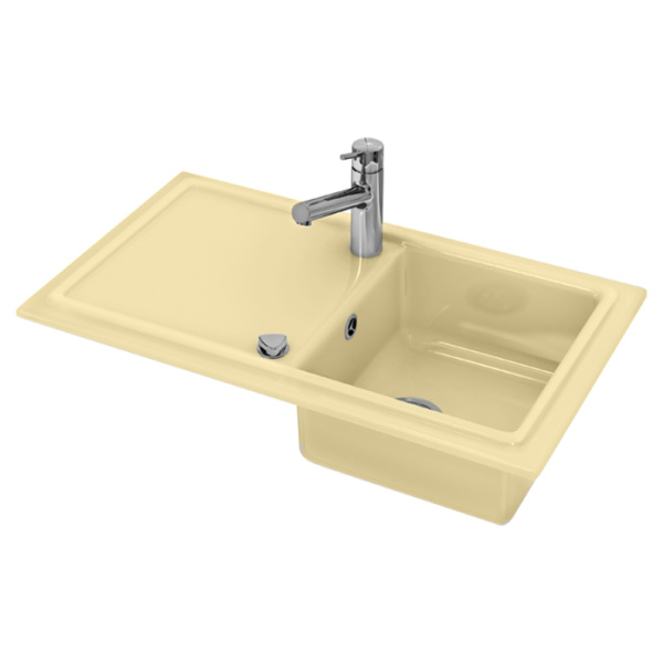 Кухонная мойка Duravit Cassia 7513861900 86x51 бежевая фото
