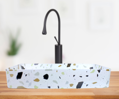 Накладная раковина Bronze de Luxe Терраццо 1061TR 60x35 фото