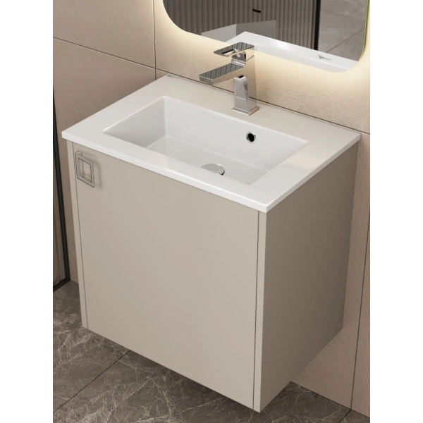 Тумба под раковину Uperwood Aurora TAurora50cm бежевая матовая фото