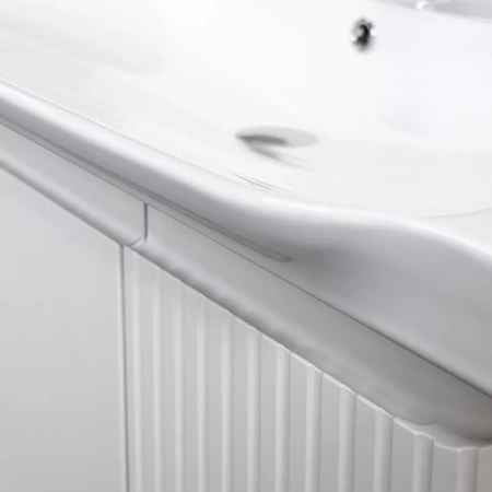 Тумба с раковиной Comforty Сидней-100 00-00022910CF белая матовая фото