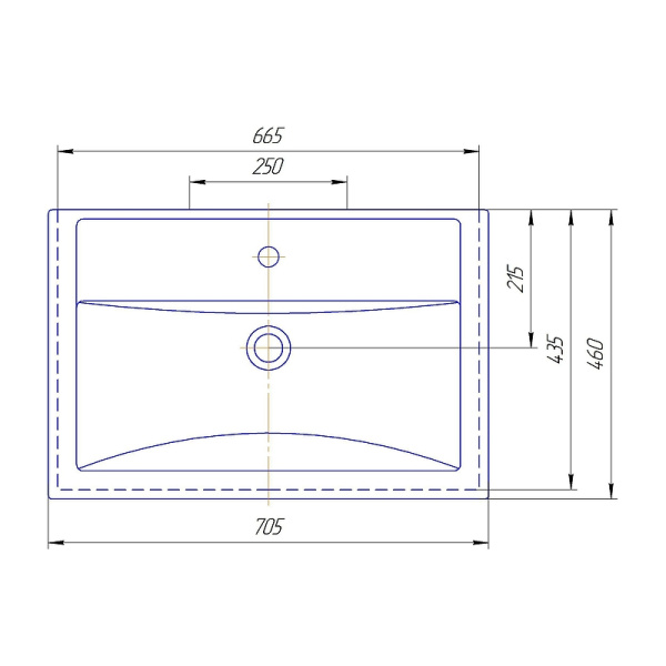 Раковина Grossman Kirovit Фостер 70 15840 фото