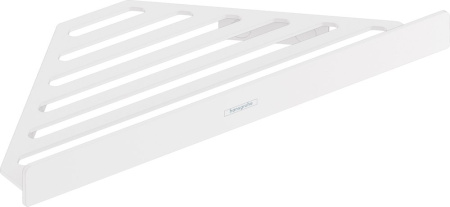 Угловая полка для ванны Hansgrohe AddStoris 41741700 белая матовая фото
