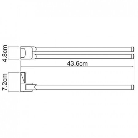 Полотенцедержатель WasserKRAFT Leine K-5031WHITE фото