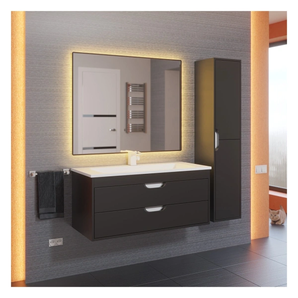 Шкаф-пенал Uperwood Modul 2930205301 черный фото