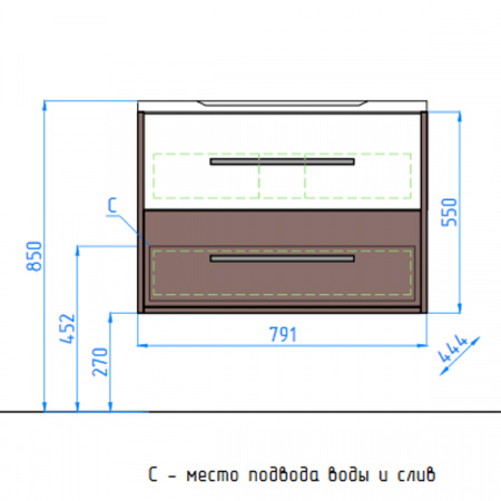Тумба под раковину Style Line Экзотик 80 Plus фото