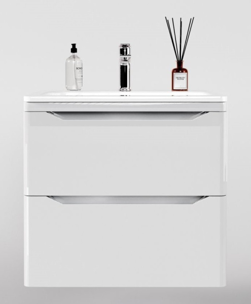 Тумба под раковину Style Line Марелла 70 Люкс Plus СС-00002408 белый глянец антискрейтч фото