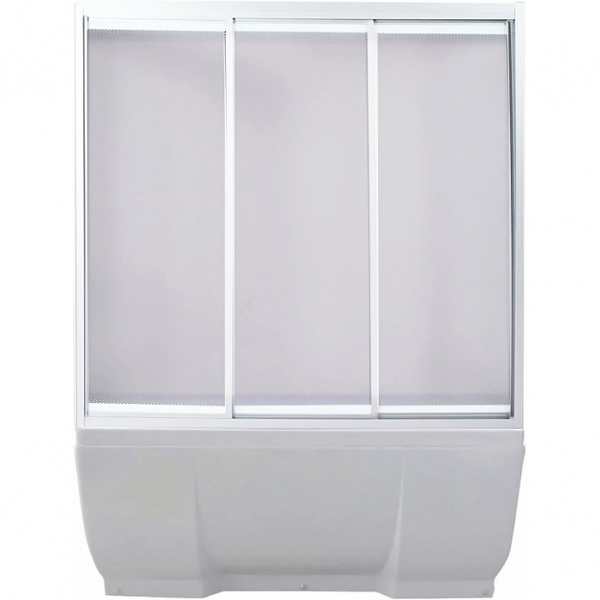 Шторка на ванну раздвижная River Ritsa 170 МТ матовое стекло фото