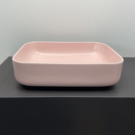 Накладная раковина Comforty T-Y9378MP 00-00007637 50x39 розовая матовая фото