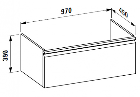 Тумба под раковину Laufen Pro 4.8307.2.095.463.1 97 см фото