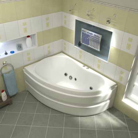 Ванна акриловая с гидромассажем Bas Алегра 159х90 L фото