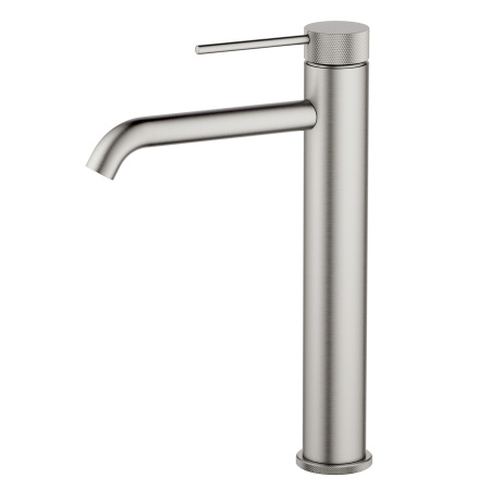Высокий смеситель для раковины Timo Saona 2411/13F Никель фото