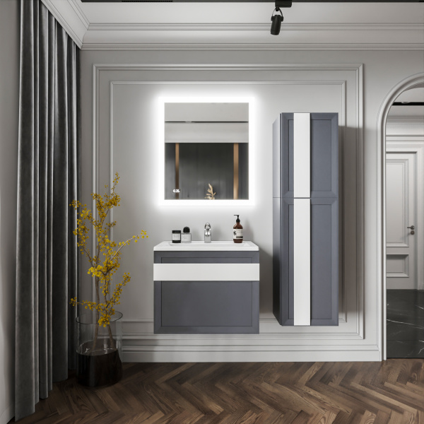 Ручка для тумбы Бриклаер Берлин 70 4627125416255 белая фото