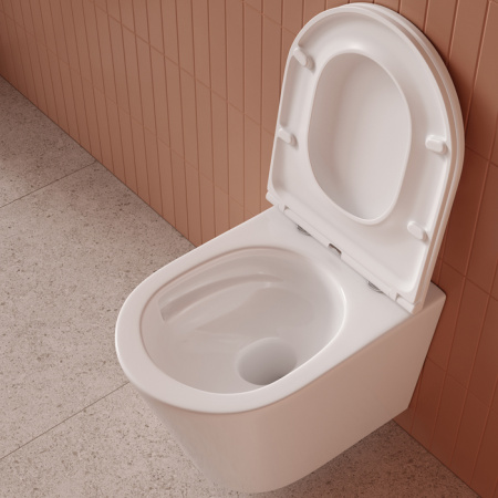 Подвесной унитаз со смывом торнадо Iddis Calipso CAQRDSEi25 с сиденьем фото