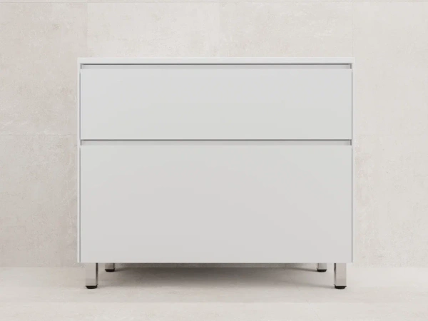 Тумба напольная под раковину Style Line Лима 100 ЛС-00002348 белая матовая фото