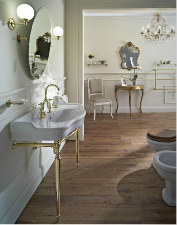 Раковина с металлической консолью Sbordoni Palladio 7100+P071 фото