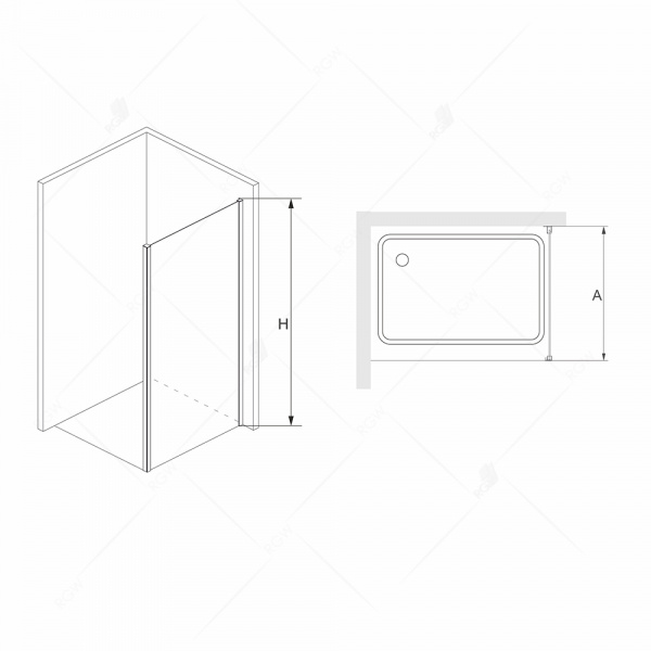 Боковая панель RGW Passage Z-33 06223307-11 70 см фото