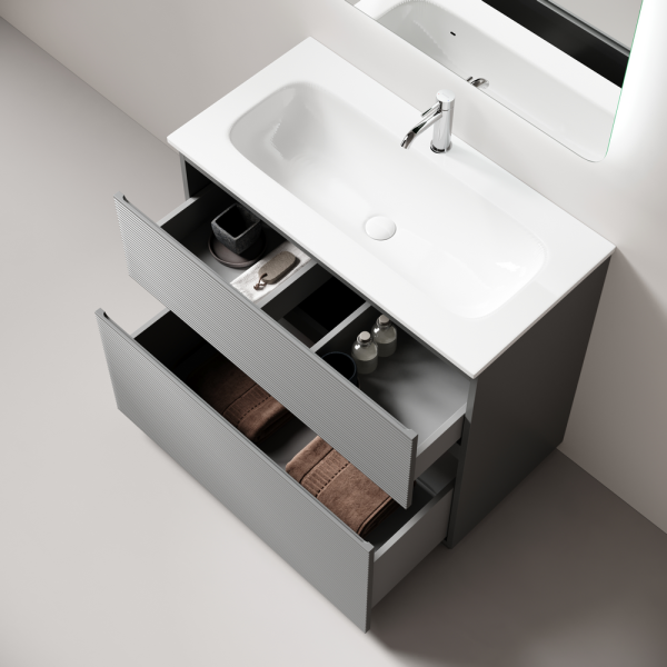 Тумба под раковину Sancos Folk Floor FL90FES Ergraut soft фото