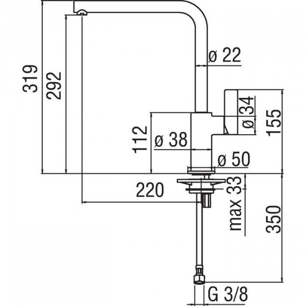 Смеситель для кухни Nobili Flag (FL96133CR) фото