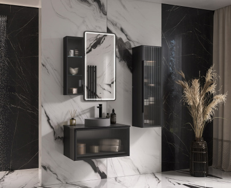 Тумба под накладную раковину EQUIL Stoune tpSTOUNE80.1Y-35 дуб черный фото