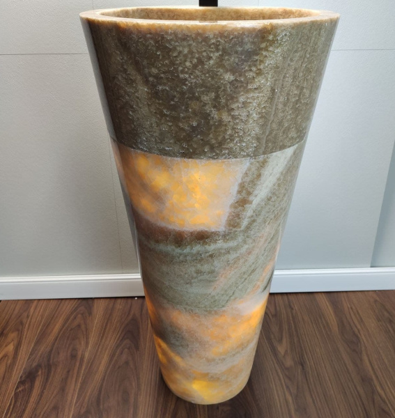 Раковина напольная из оникса Sunset ON-01347 (45*45*90) фото