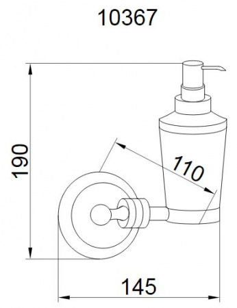 Дозатор для жидкого мыла Boheme Hermitage Gold 10367 фото
