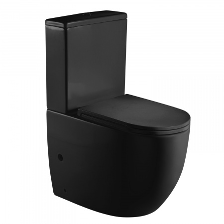 Унитаз напольный WeltWasser Merzbach MERZBACH 001 GL-BL черный глянец фото