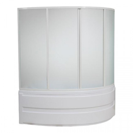 Шторка для ванны раздвижная Bas Сагра пластик (4 ств.) фото