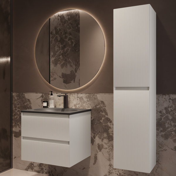 Тумба под раковину Vincea Welle 60 VMC-2WL600MW M.White Soft-touch фото