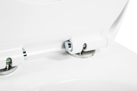 Унитаз подвесной безободковый Art&Max Imola AM217CHR/SC с сиденьем фото