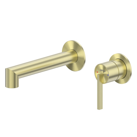 Настенный смеситель для раковины Abber Perfekte 316 AF8A12BG золото брашированное фото