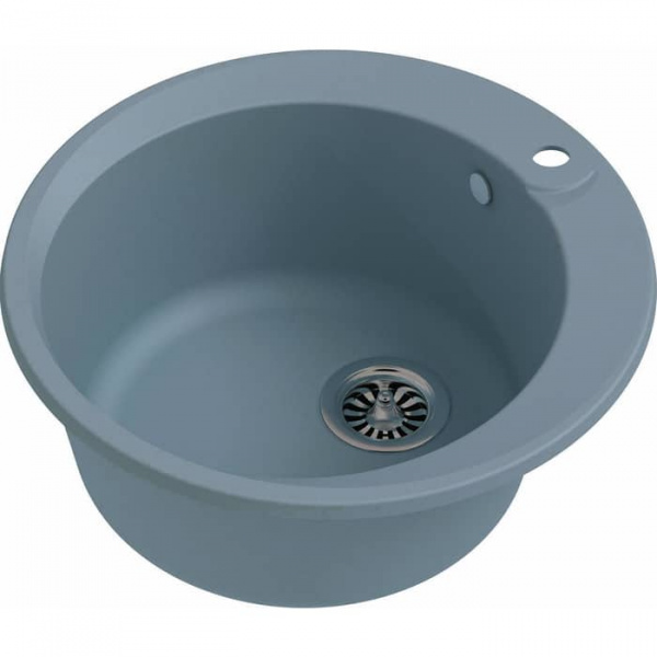 Мойка кухонная Ewigstein Rund R- 45 серый металлик фото
