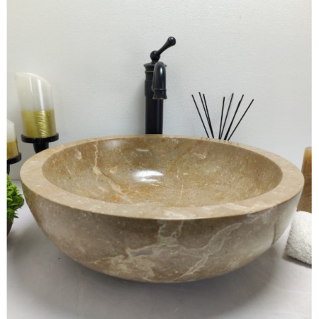 Накладная раковина из оникса Indo Bowl Sunset Medium BO-00014 фото