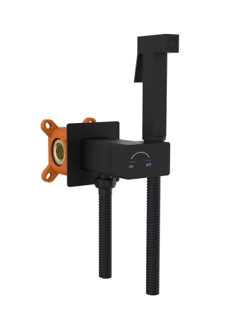 Гигиенический душ со смесителем AltroBagno Универсале (Universale) ALTROBAGNOUniversale060153MB черный матовый фото