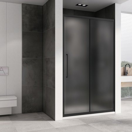 Душевая дверь ABBER Schwarzer Diamant AG30130BMH 130 см фото
