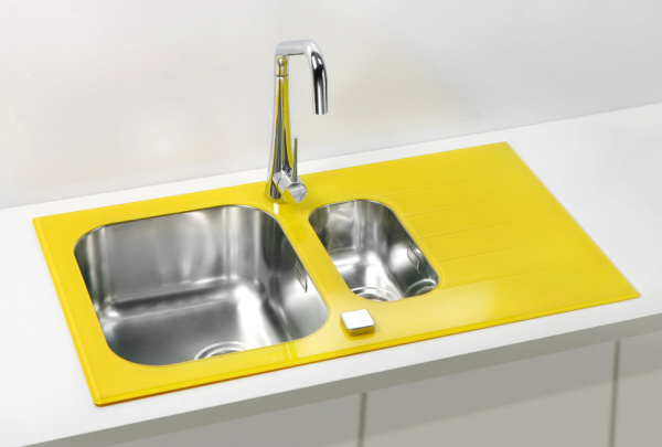 Мойка для кухни Alveus Glassix 20 желтый фото