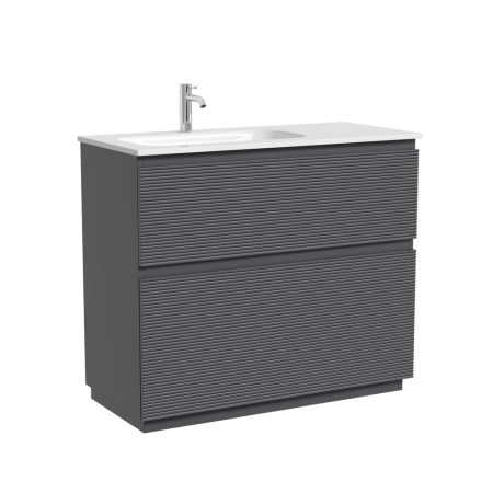 Тумба под раковину Sancos Folk Floor FL100FLGS Grey soft фото