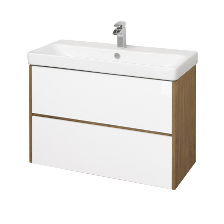 Тумба под раковину Акватон Сканди 90 1A251901SDZ90 белый/дуб рустикальный фото