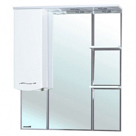 Зеркало-шкаф с подсветкой Bellezza Мари-75 белый фото