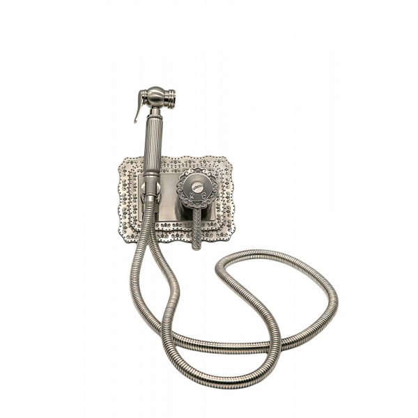 Гигиенический душ со смесителем Milacio Vitoria MC.800.SL серебро фото