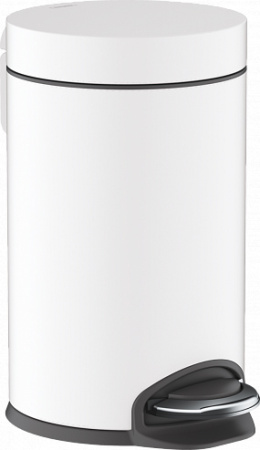 Мусорное ведро для ванной Hansgrohe AddStoris 41775700 белое матовое фото