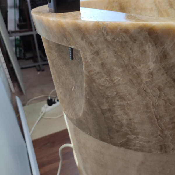 Раковина напольная из оникса Sunset ON-01352 (45*45*90) фото