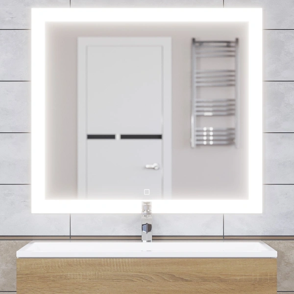 Зеркало с подсветкой, сенсорным выключателем и подогревом Uperwood Barsa 2930205445 90x80 фото