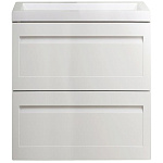 Тумба с раковиной подвесная Art&Max Platino AM-Platino-580-2C-SO-BL 58 см белый глянец