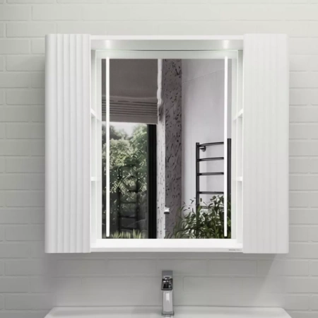 Зеркало-шкаф Comforty Ангара-90 00-00019941 белый фото