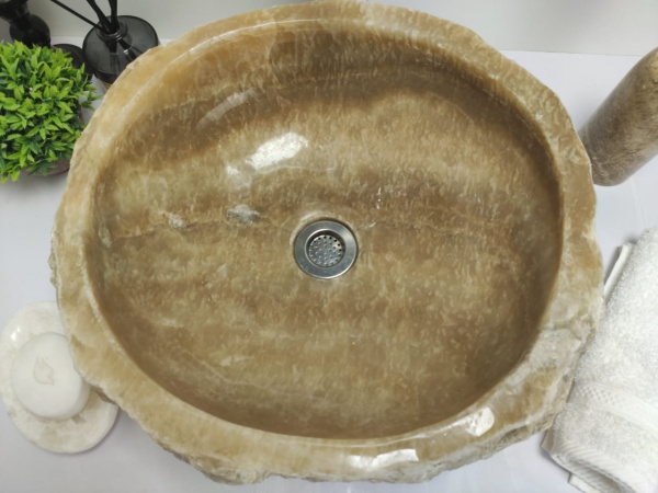 Раковина из оникса Indo Erozy Sunset EO-00422 фото