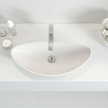 Накладная раковина Montebianco Migliore Gondola 13042 69,1х32,5 матовая фото