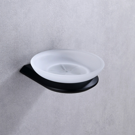 Мыльница Abber Nord AA1558B черная матовая фото