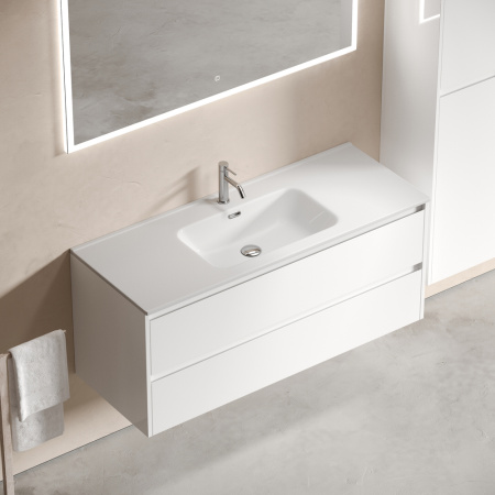 Тумба под раковину Sancos Libra LB120-1W белая фото