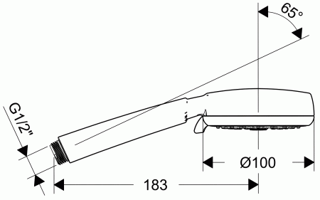 Душевая лейка Hansgrohe Crometta 100 Multi 3jet 26823400 фото